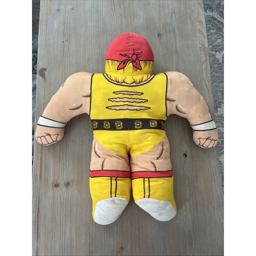 Vintage Tonka WWF Wrestling Buddies Hulk Hogan Plush Pillow 1990 HULK RULES - Picture 2 of 3